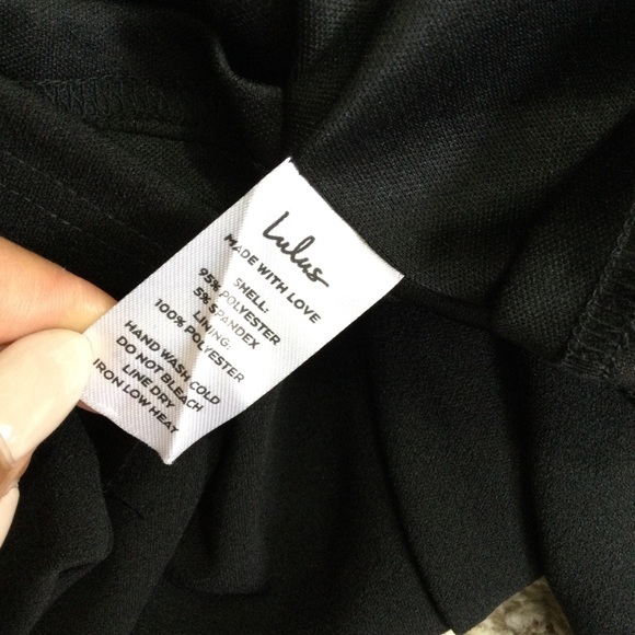 Lulu’s Westwood Black Dress Faux Wrap Short Sleeve Size XS - Picture 7 of 8